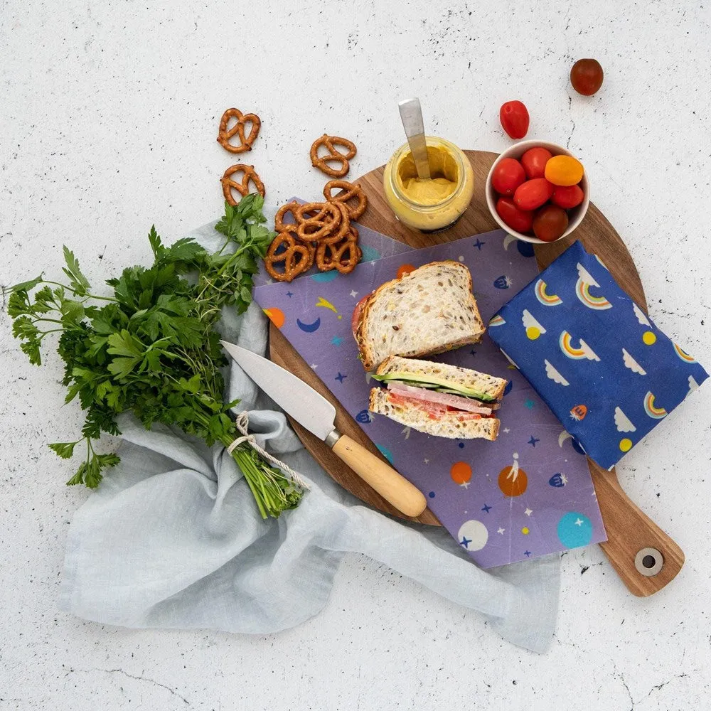 beeswax food wraps (child designs)