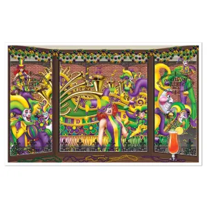 Beistle Mardi Gras Insta-View - Party Supply Decoration for Mardi Gras