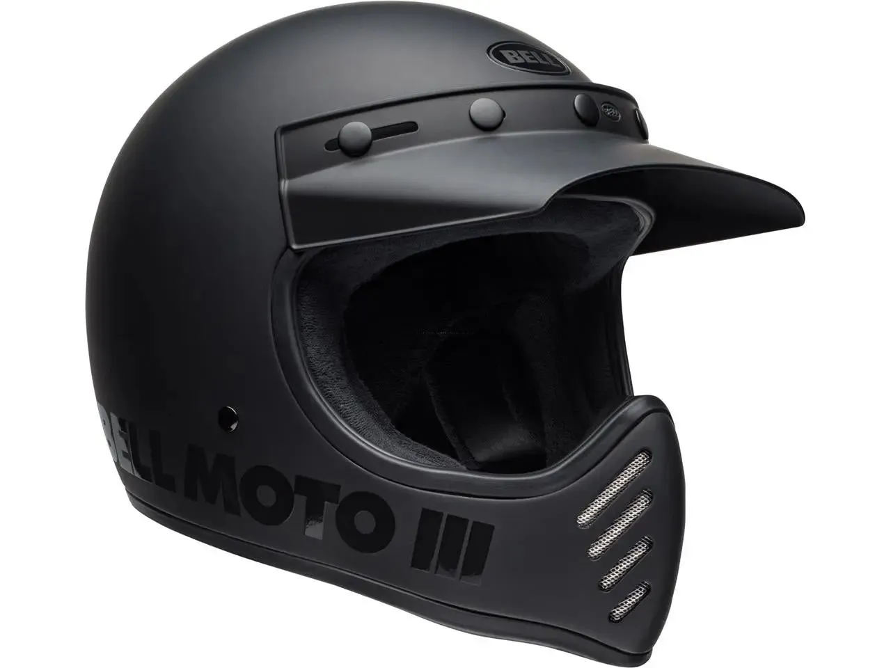 BELL Moto-3 Helmet Classic Matte/Gloss Blackout
