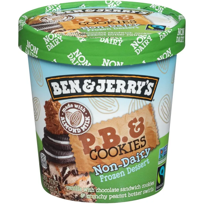 Ben & Jerry's Non-Dairy P.B. & Cookies (Pint)