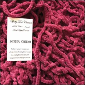 Berry Crush Chenille - Lady Dots Creates Finishing Trims