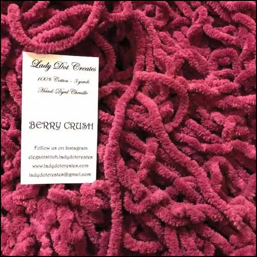 Berry Crush Chenille - Lady Dots Creates Finishing Trims