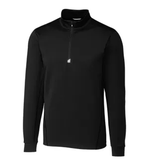 Big & Tall Cutter & Buck Traverse Stretch Quarter Zip Pullover - Black