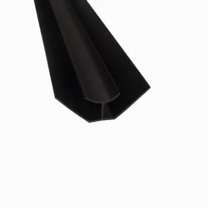 Black Internal Corner Trim For 8mm Wall Bathroom Cladding PVC Panels 2.6m Long