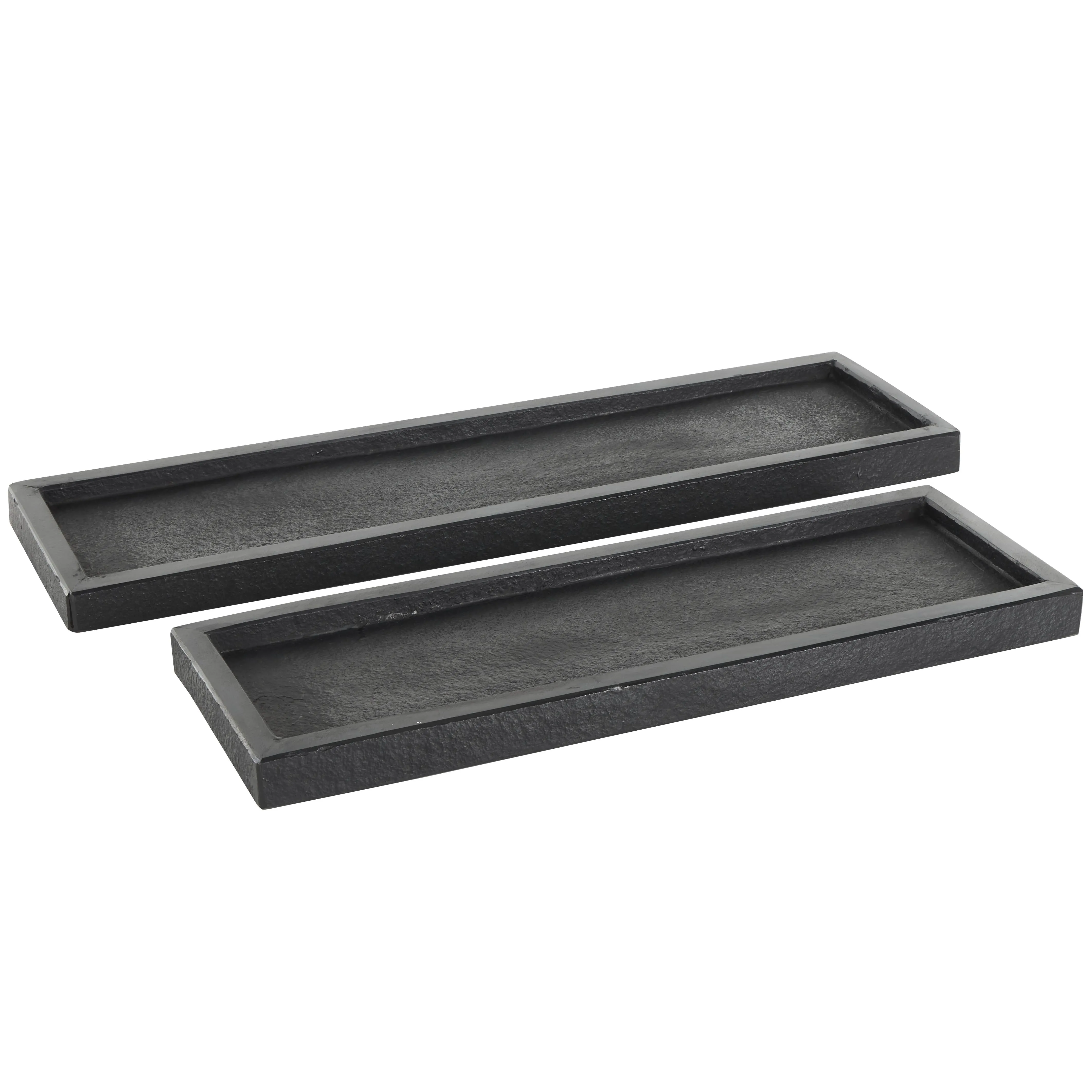 BLACK MARBLE SLIM TRAYS