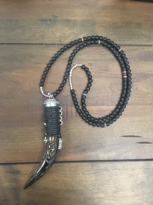 Black onyx Boho Tusk