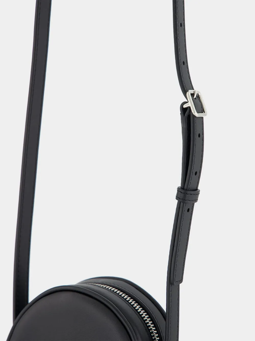 Black ReEdition Leather Mini Circle Bag