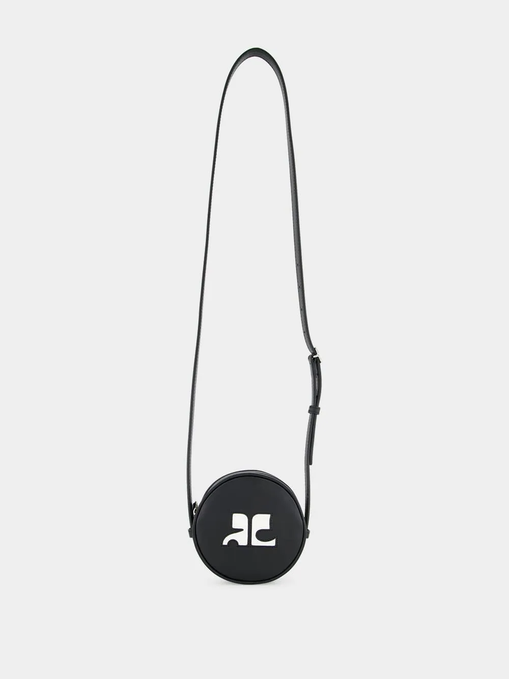 Black ReEdition Leather Mini Circle Bag
