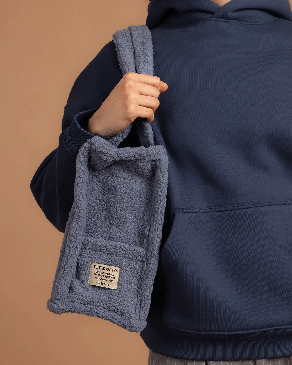 Blue Boxy Tote Bag
