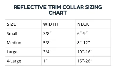 Blue Reflective Trim Collar