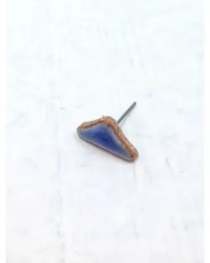 Blue Triangle Earring