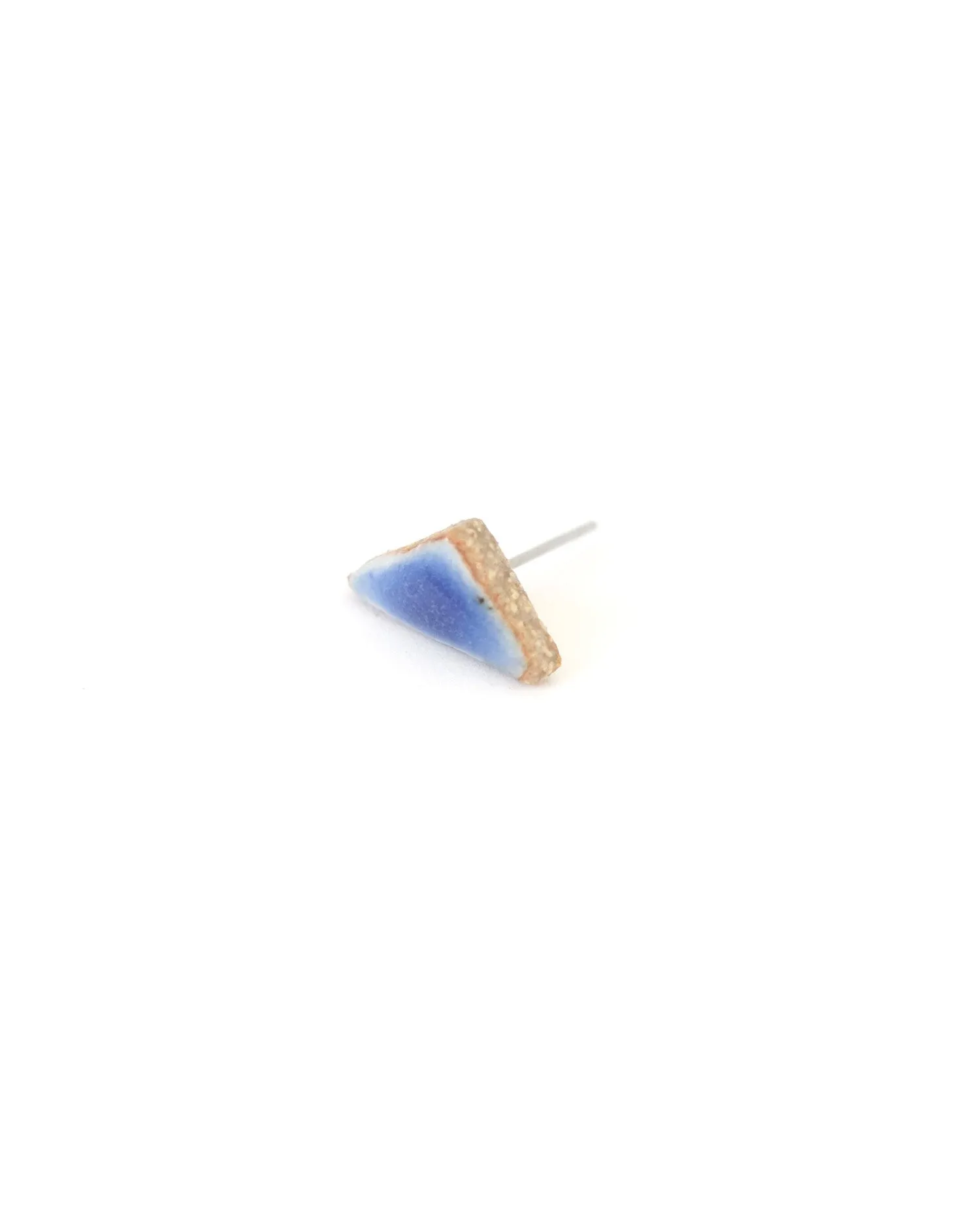 Blue Triangle Earring