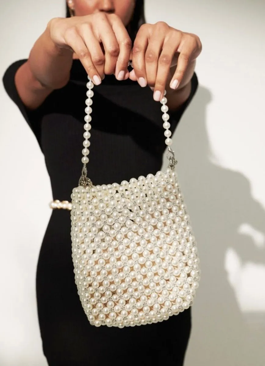 Boba Mini Pearl Bucket Bag