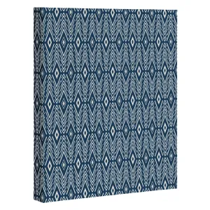 Bohemian Diamonds Navy Art Canvas