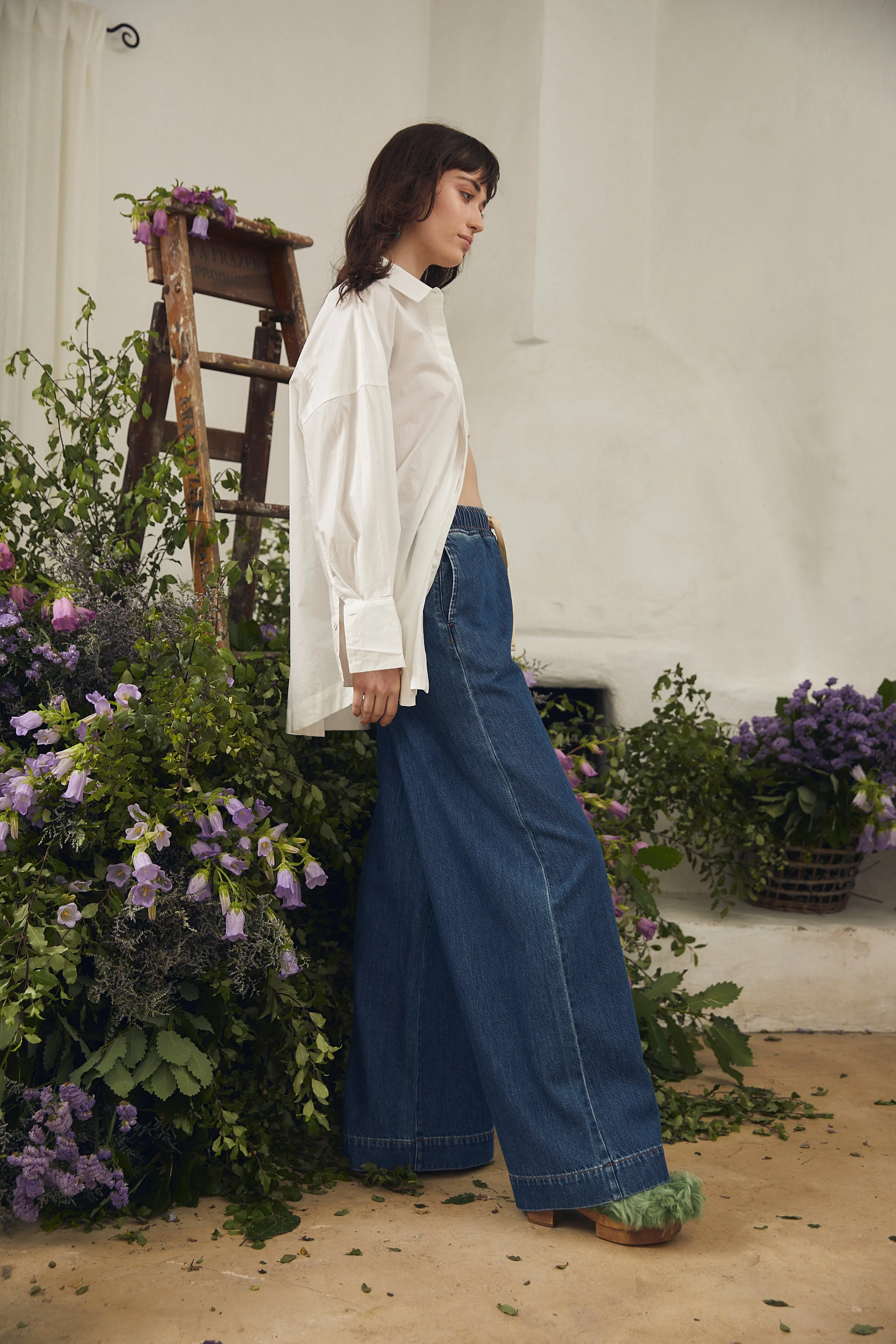 Bohemian Traders | Elastic Waist Pant Mid Blue
