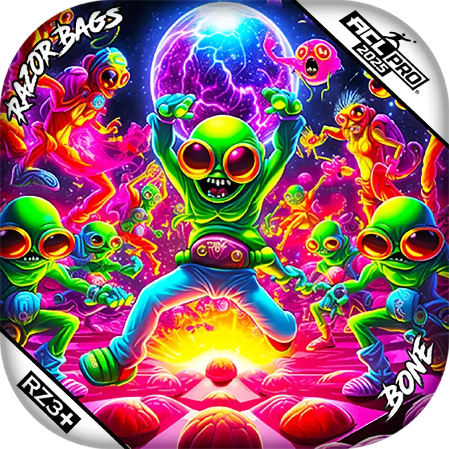 Bone | Alien Dance Party | ACL PRO Razor Cornhole Bags
