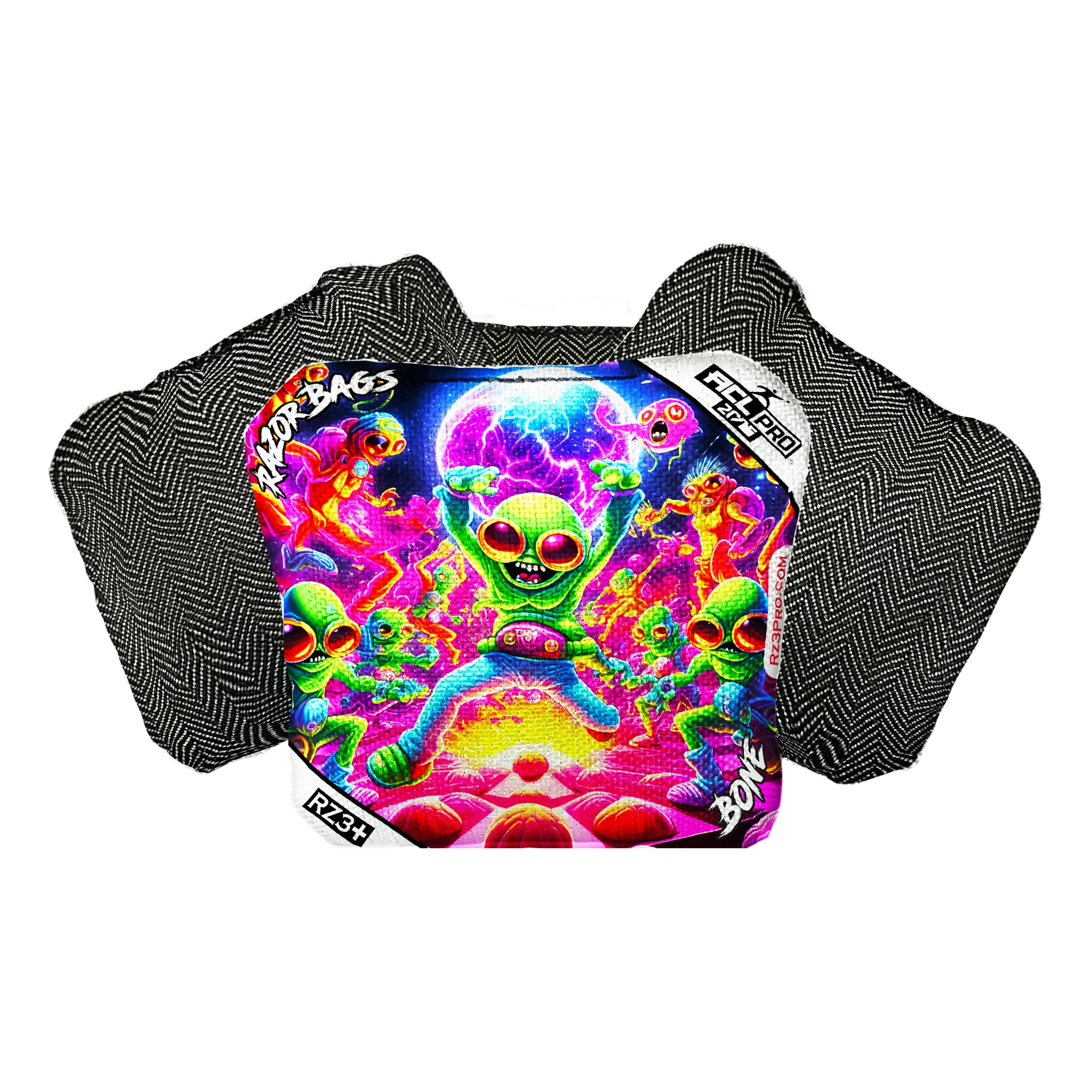 Bone | Alien Dance Party | ACL PRO Razor Cornhole Bags