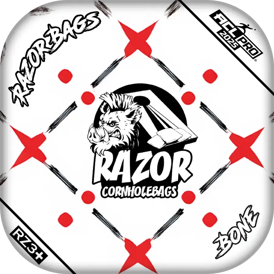 Bone | Four Corners | ACL PRO Razor Cornhole Bags