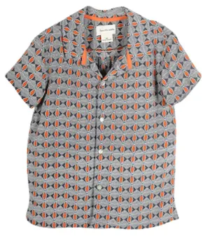 Boys Peppone Ethnic Print Shirt
