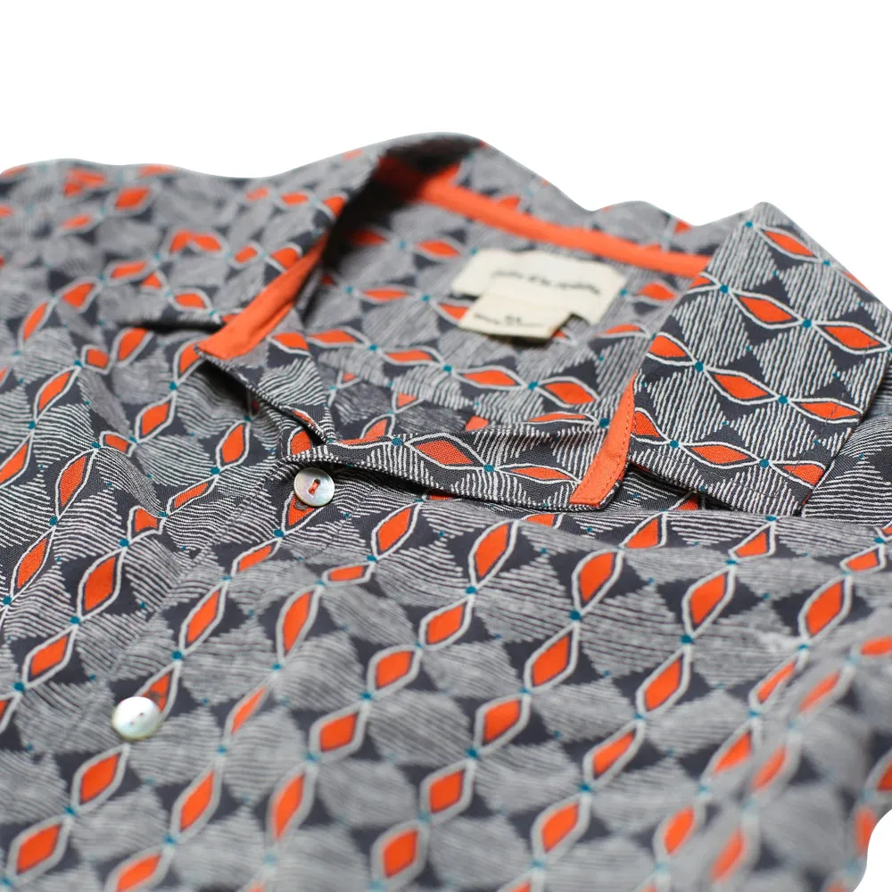 Boys Peppone Ethnic Print Shirt