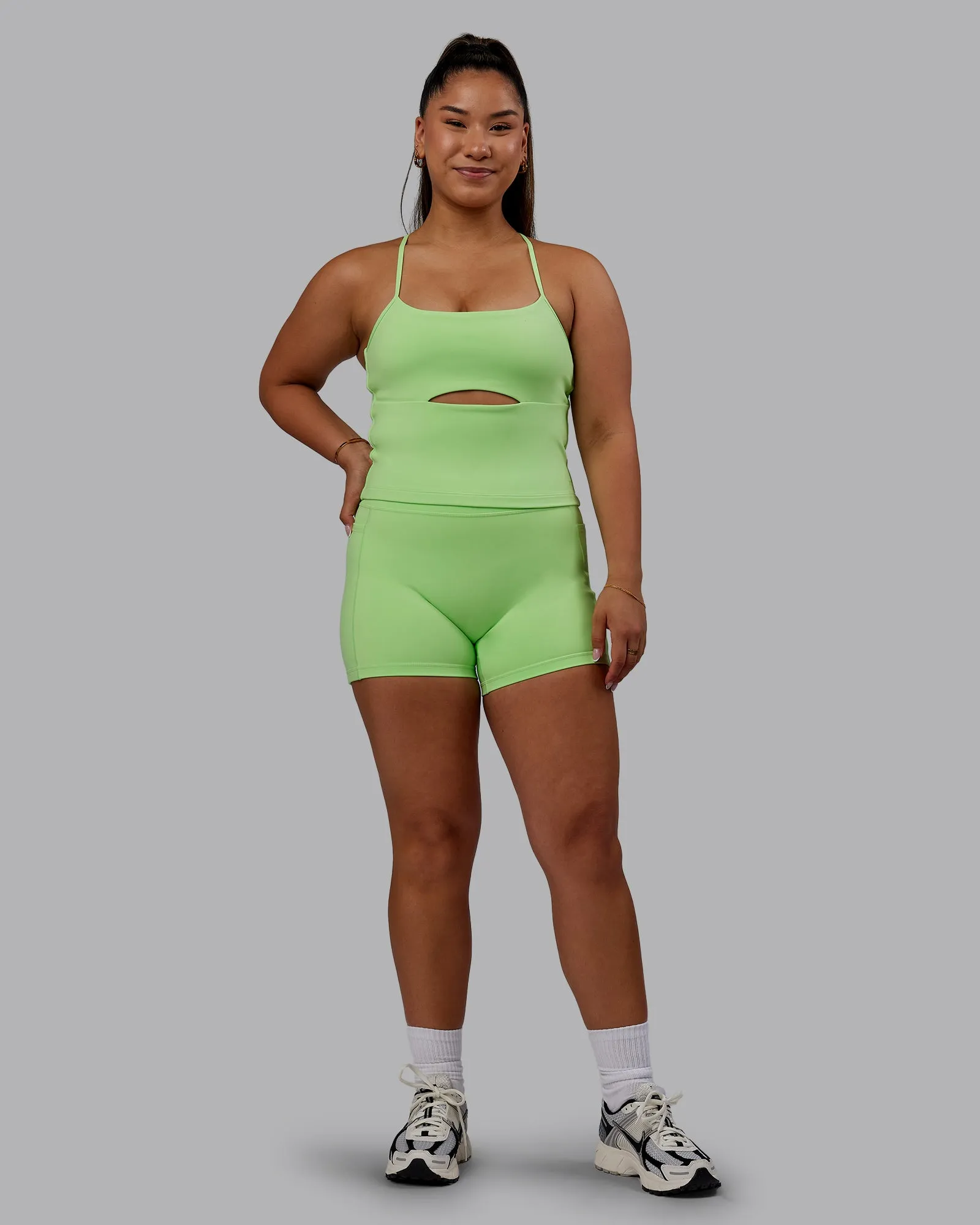 Bree Masters x Fusion X-Short with Pockets - Pastel Lime