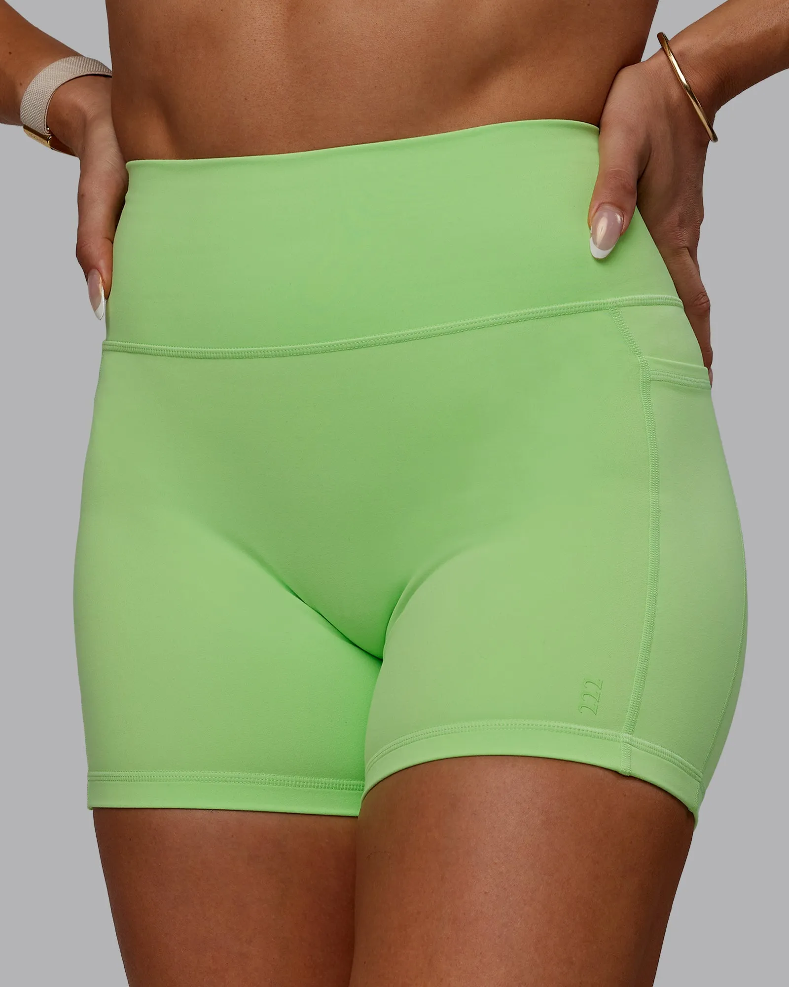 Bree Masters x Fusion X-Short with Pockets - Pastel Lime