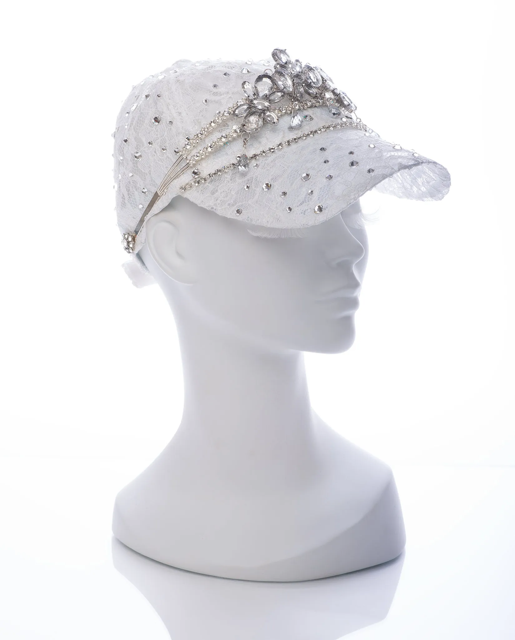 Britney Bridal • Laced Frosted Crown Cap