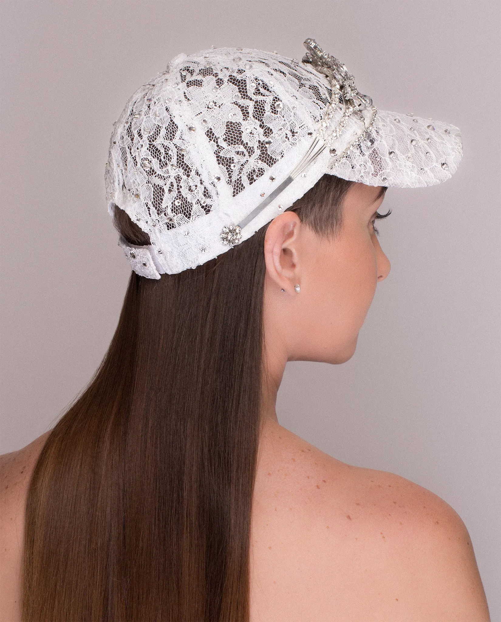 Britney Bridal • Laced Frosted Crown Cap