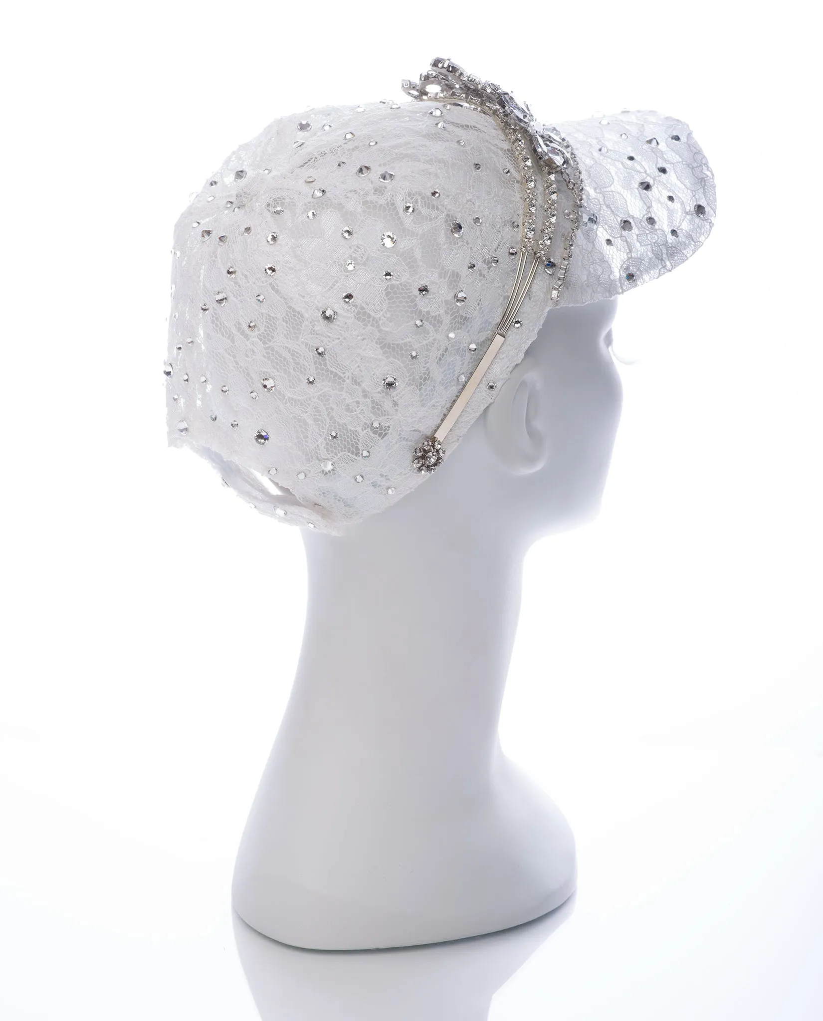 Britney Bridal • Laced Frosted Crown Cap
