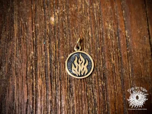 Bronze Four Elements Fire Charm