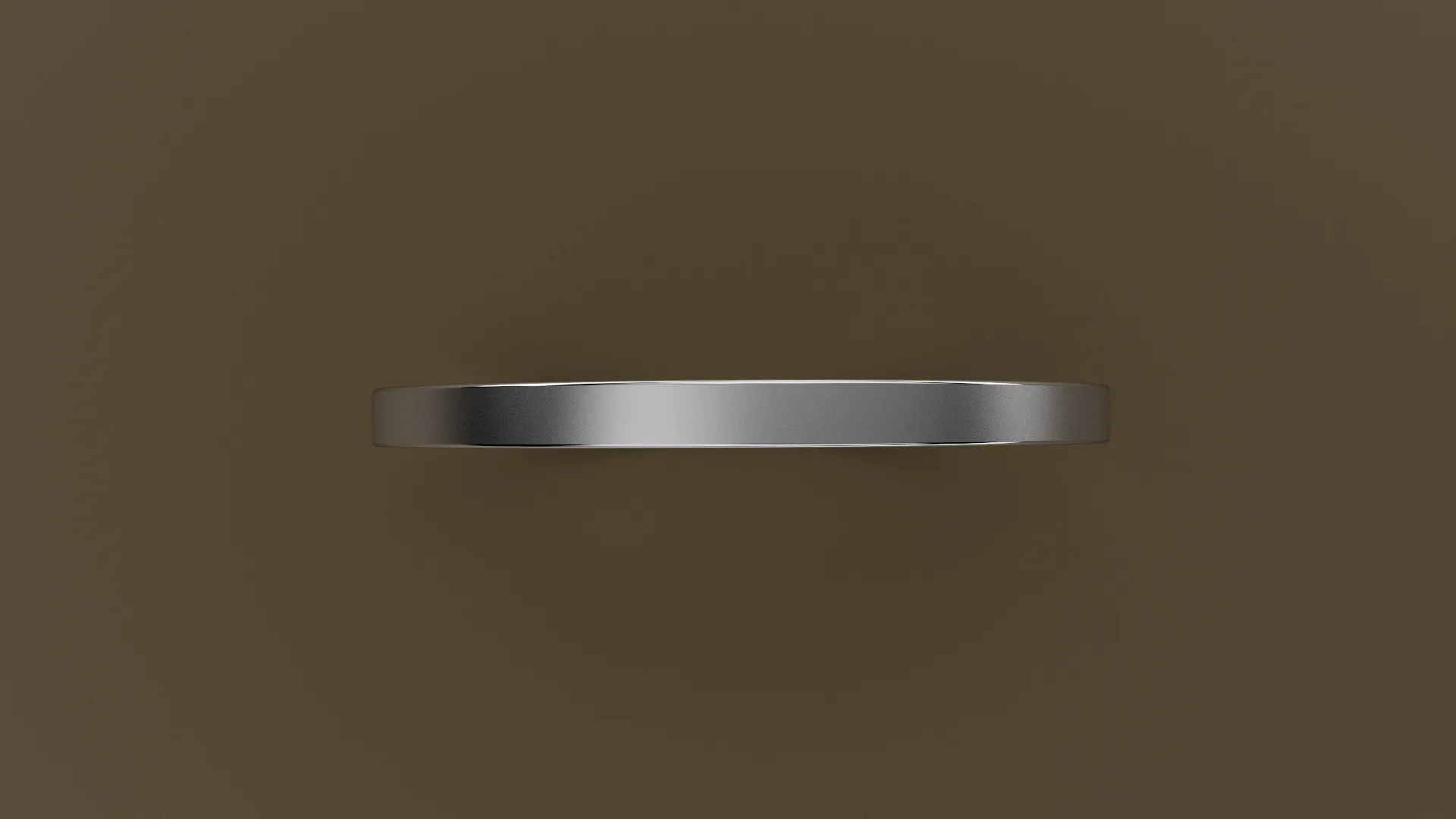 Brushed White Gold 1.5mm Flat Wedding Band
