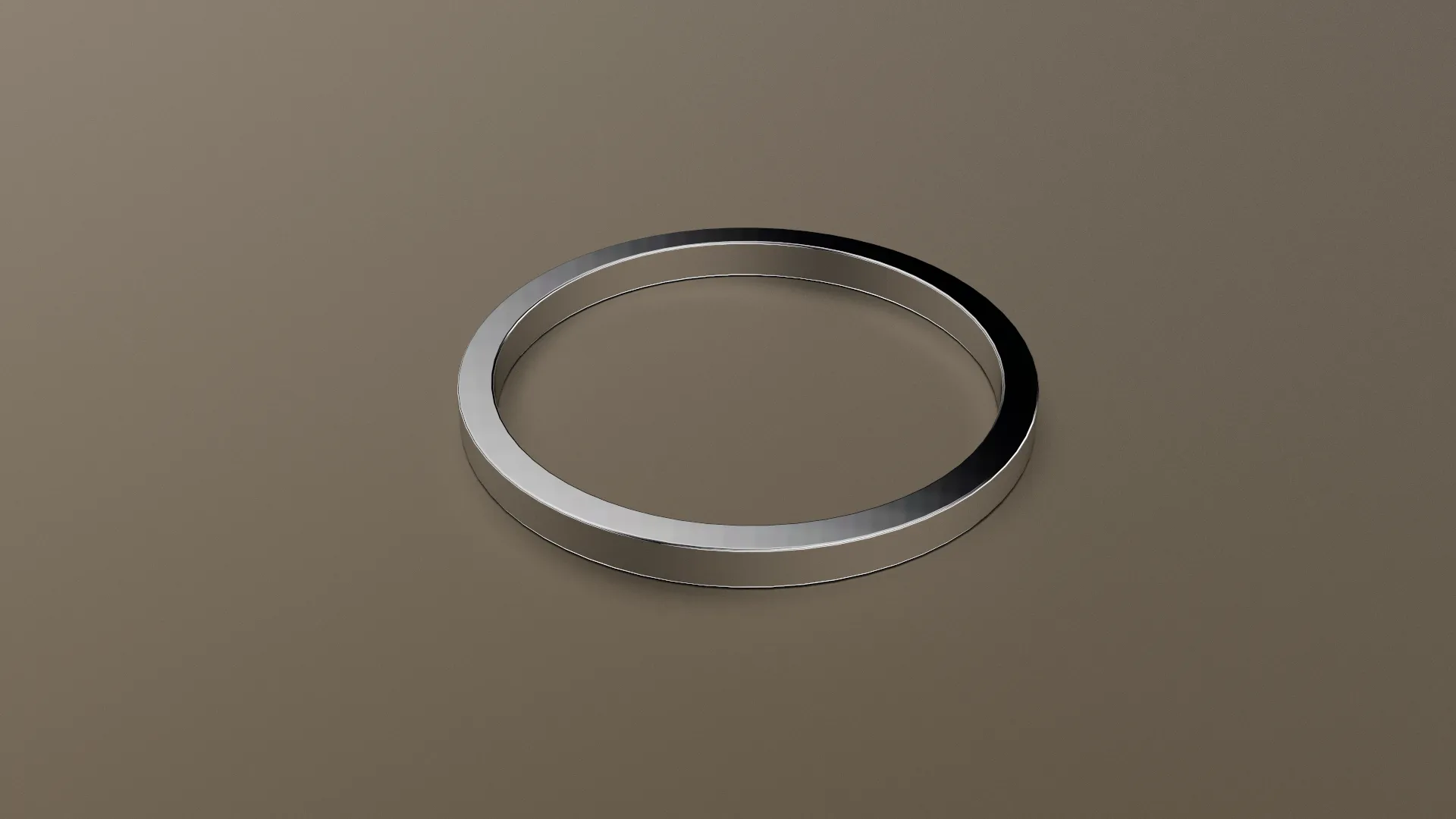 Brushed White Gold 1.5mm Flat Wedding Band