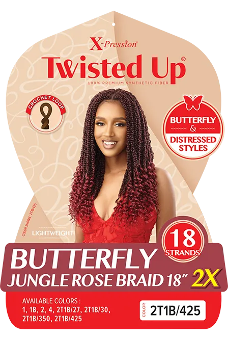 Butterfly Jungle Rose Braids