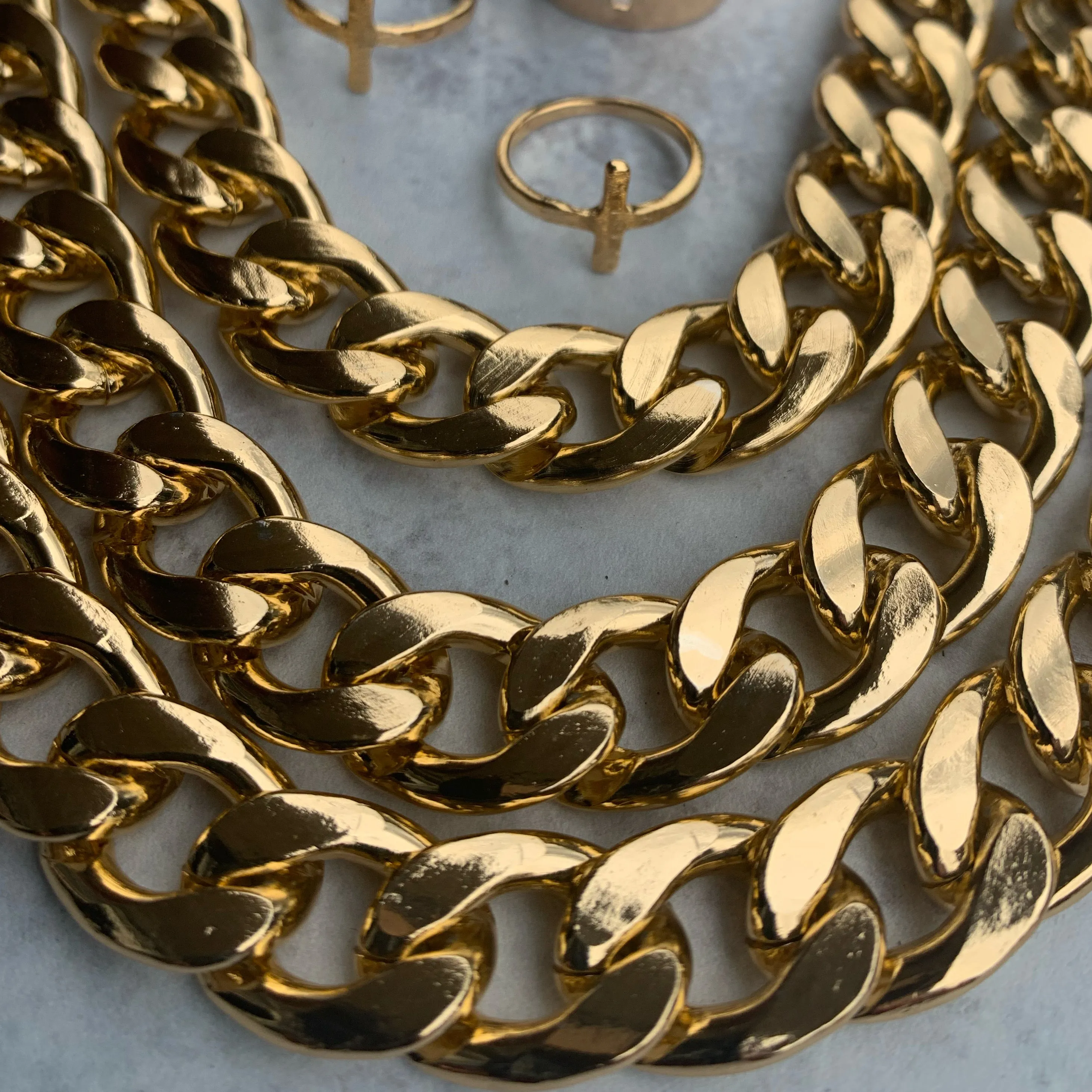 Candela Cuban "L" Chain Necklace