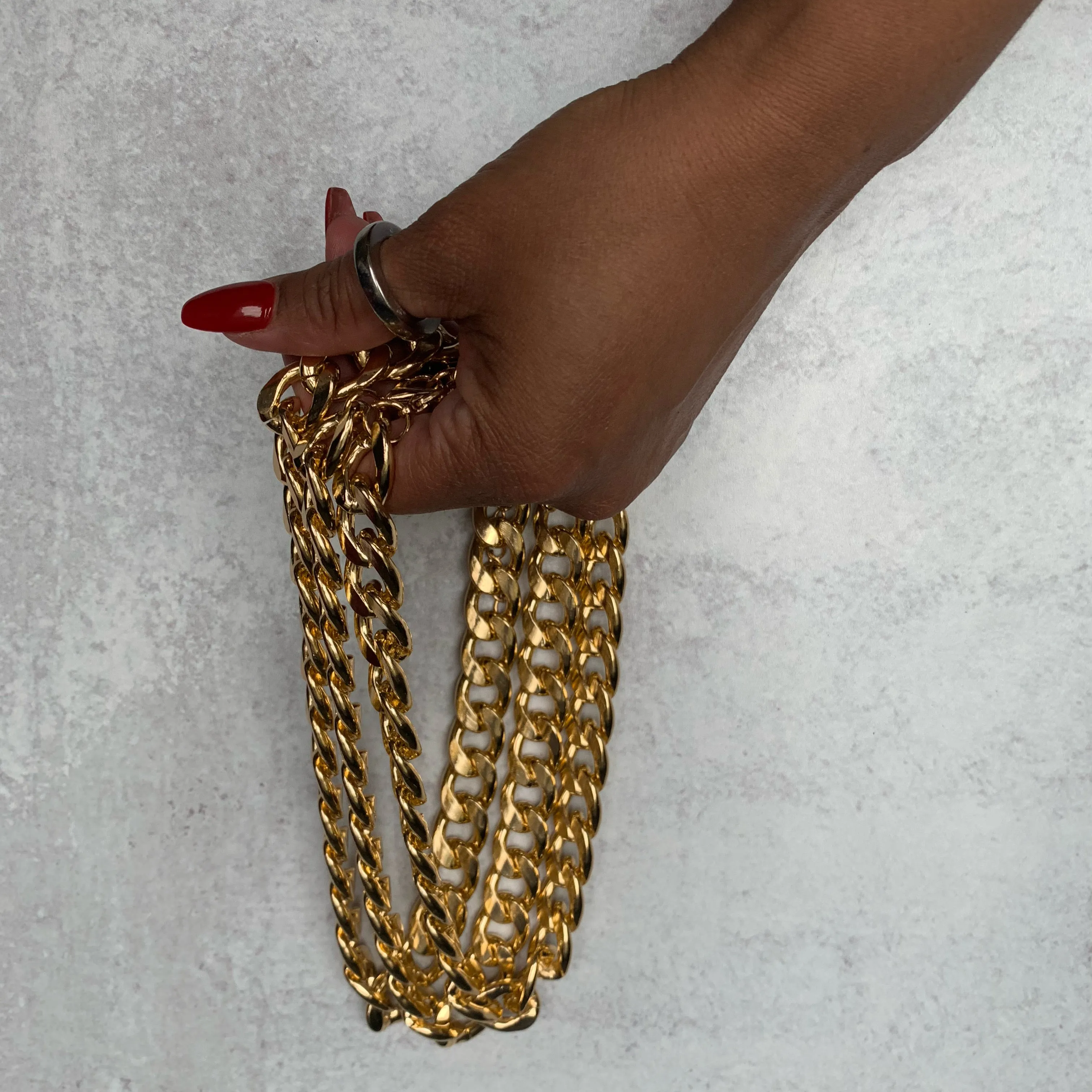 Candela Cuban "L" Chain Necklace