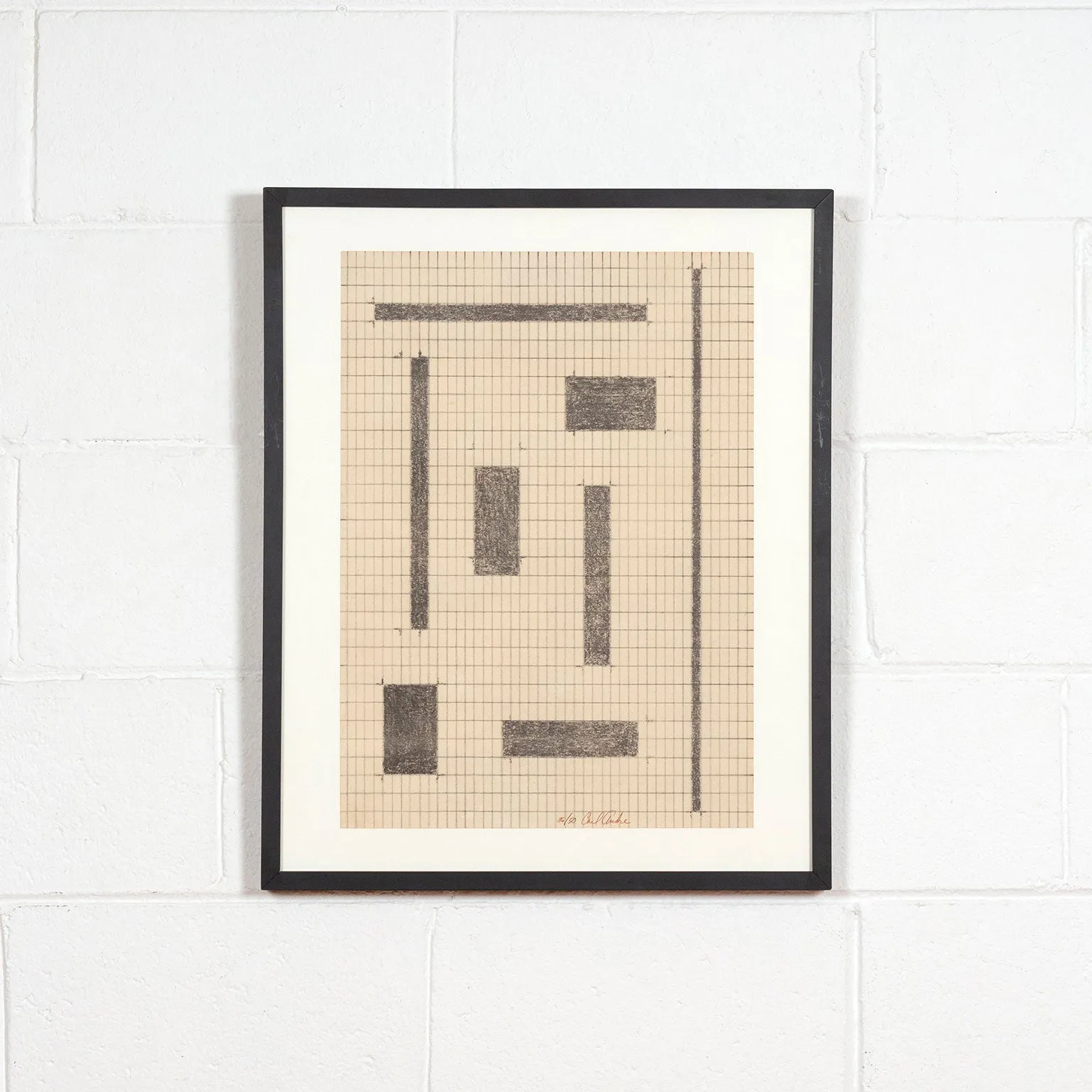 CARL ANDRE "EQUIVALENTS" LITHO, 1968