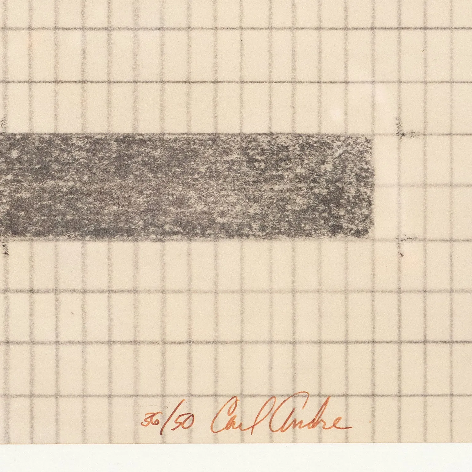 CARL ANDRE "EQUIVALENTS" LITHO, 1968