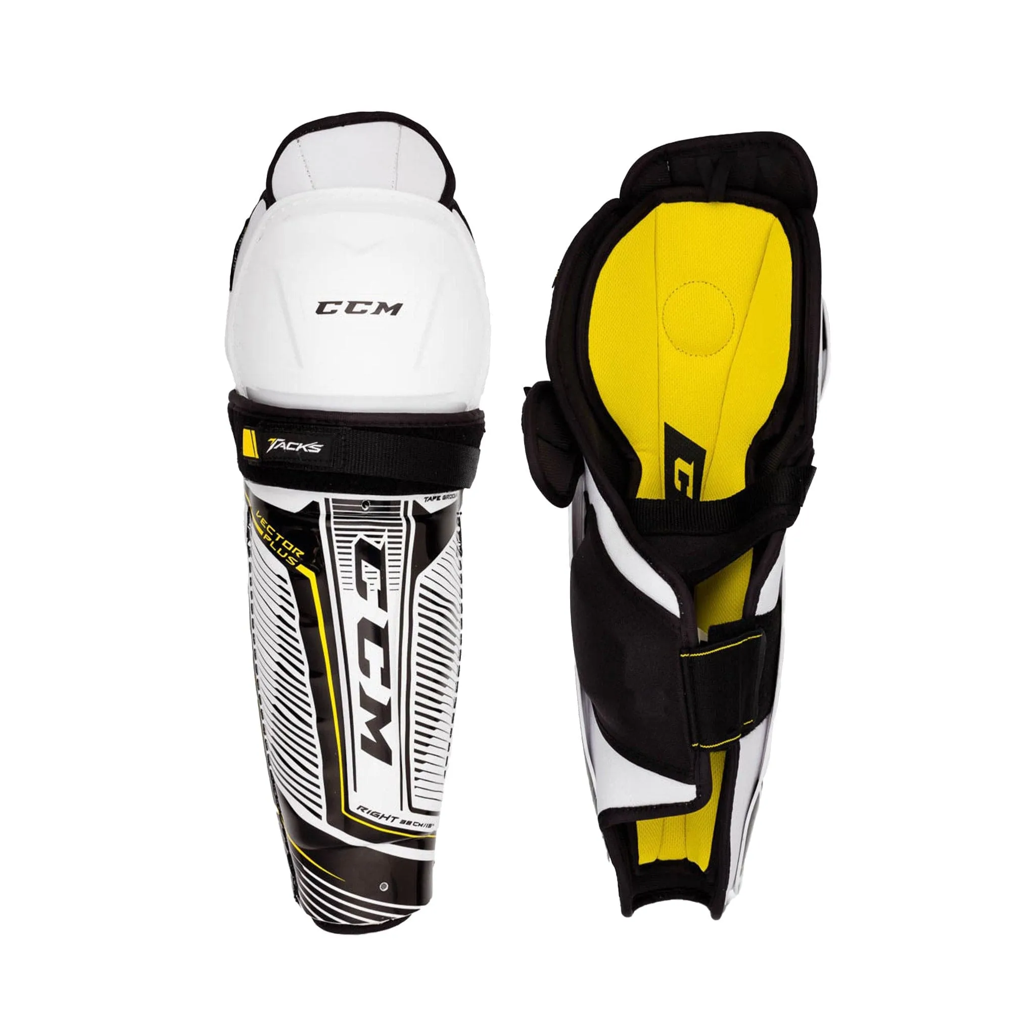 CCM Tacks Vector Plus Senior Hockey Shin Guards - 2020