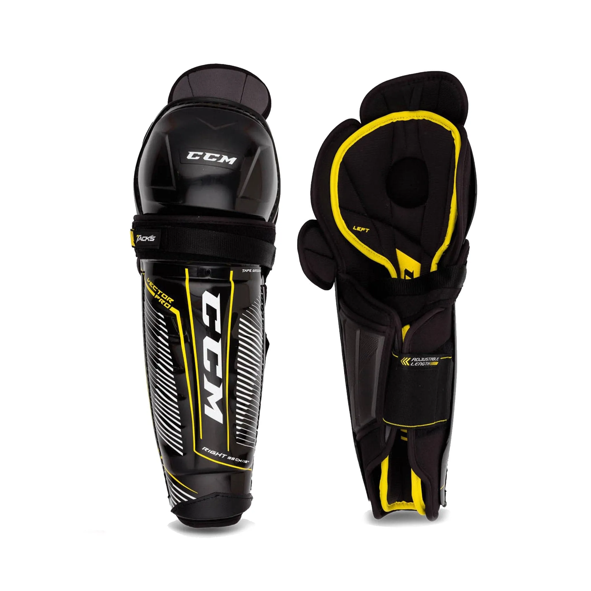 CCM Tacks Vector Pro Senior Hockey Shin Guards - 2020