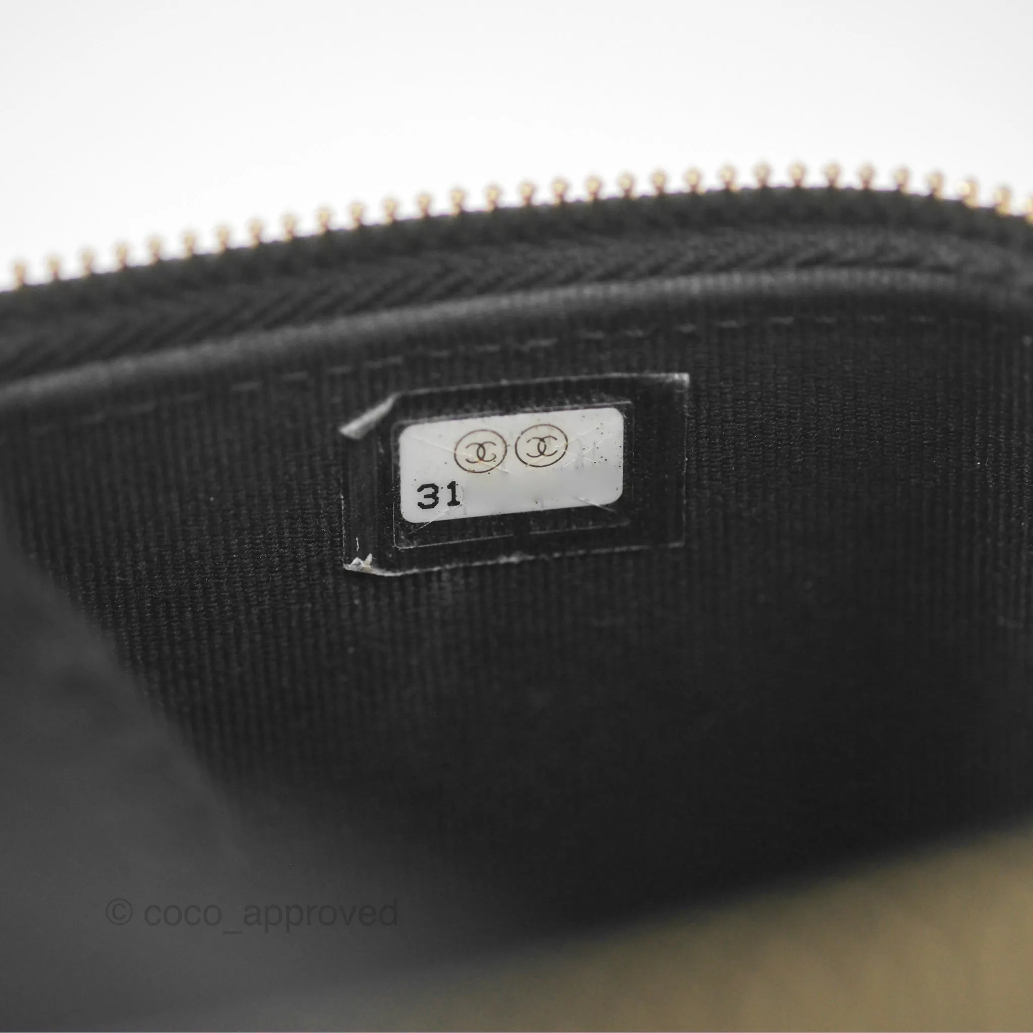 Chanel Mini Top Handle Vanity With Chain Black Lambskin Gold Hardware