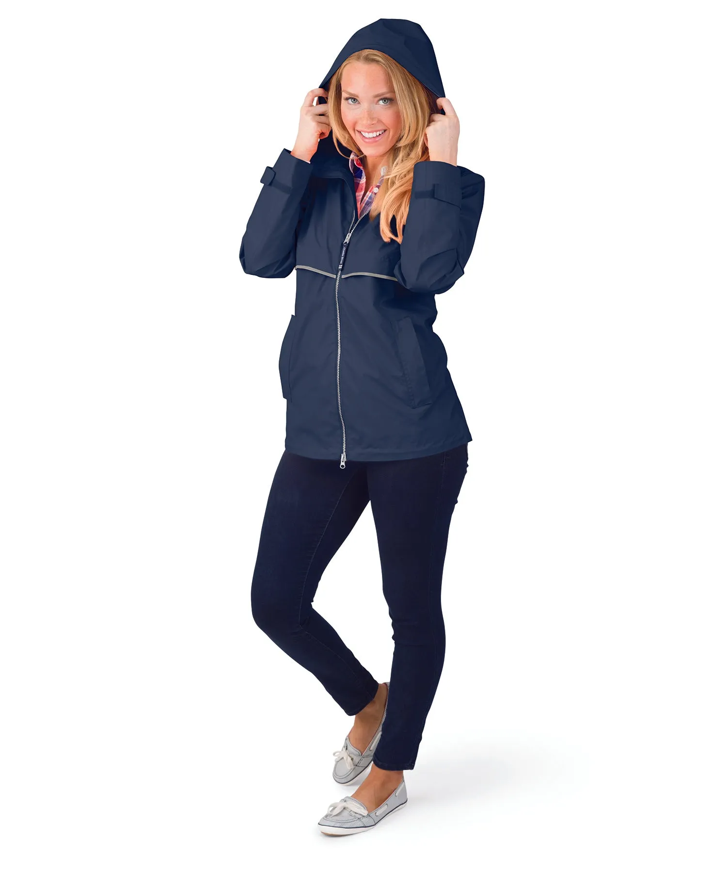 Charles River New Englander Rain Jacket -- Navy