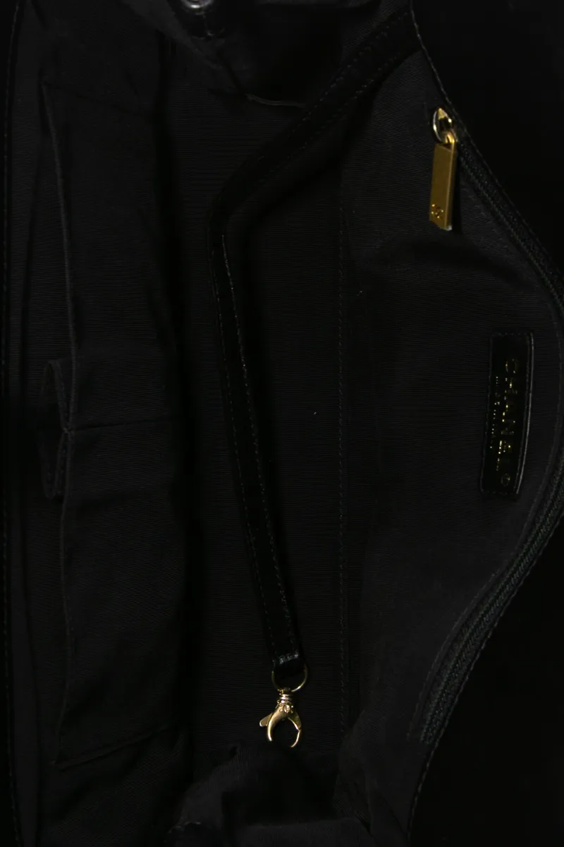 Chevron Chain Top Handle Bag