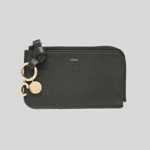 CHLOE Alphabet Flat Wallet Black RB-CHC21WP944F57