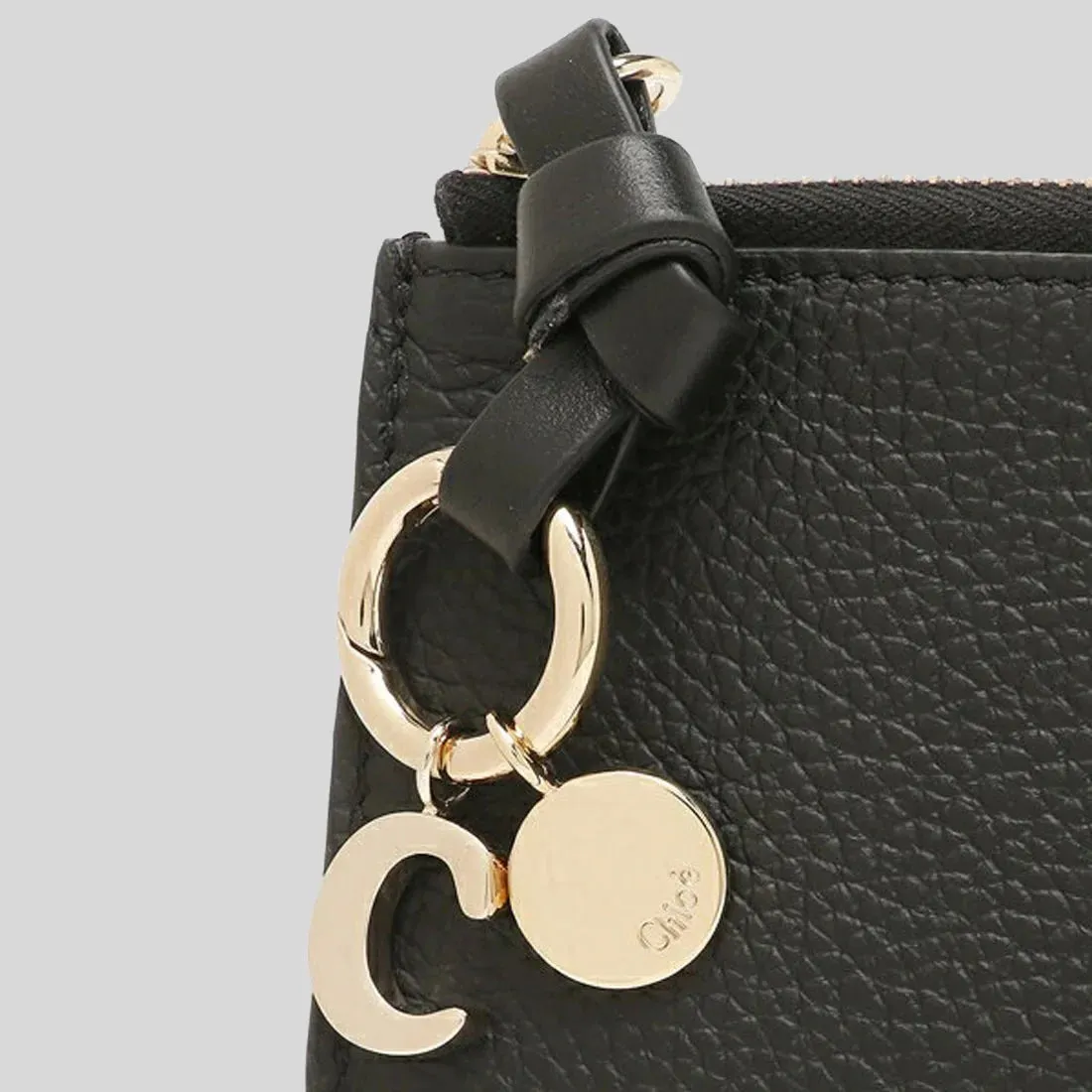 CHLOE Alphabet Flat Wallet Black RB-CHC21WP944F57