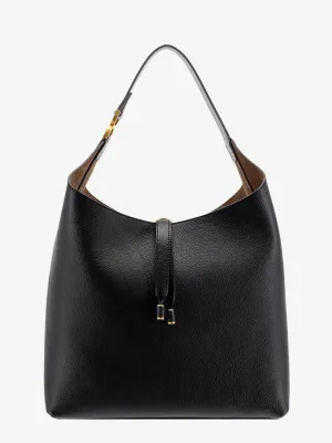 Chloe' Leather Shoulder Bag Wih Iconic Metal Detail