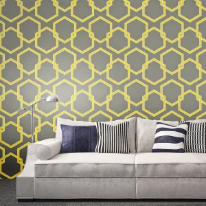 Citron HO047 Honeycomb Self-Adhesive Wallpaper