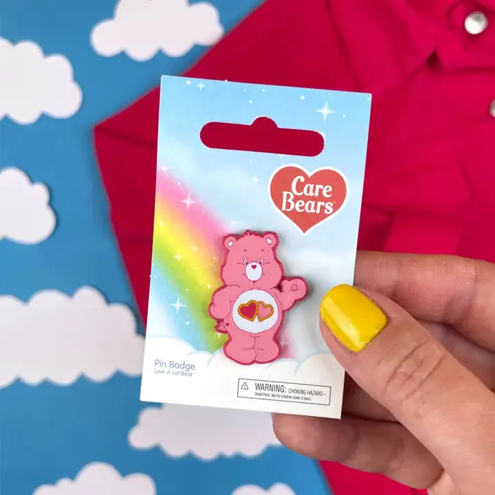 Classic Love A Lot Care Bear Pin Badge
