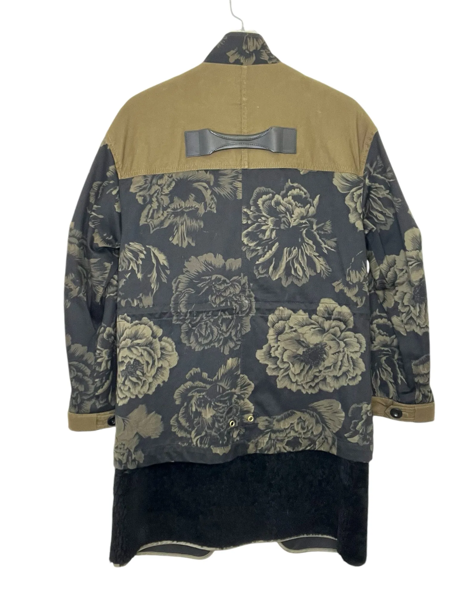 Coach Size 2 Green Print Pre-Owned Coat- Ladies