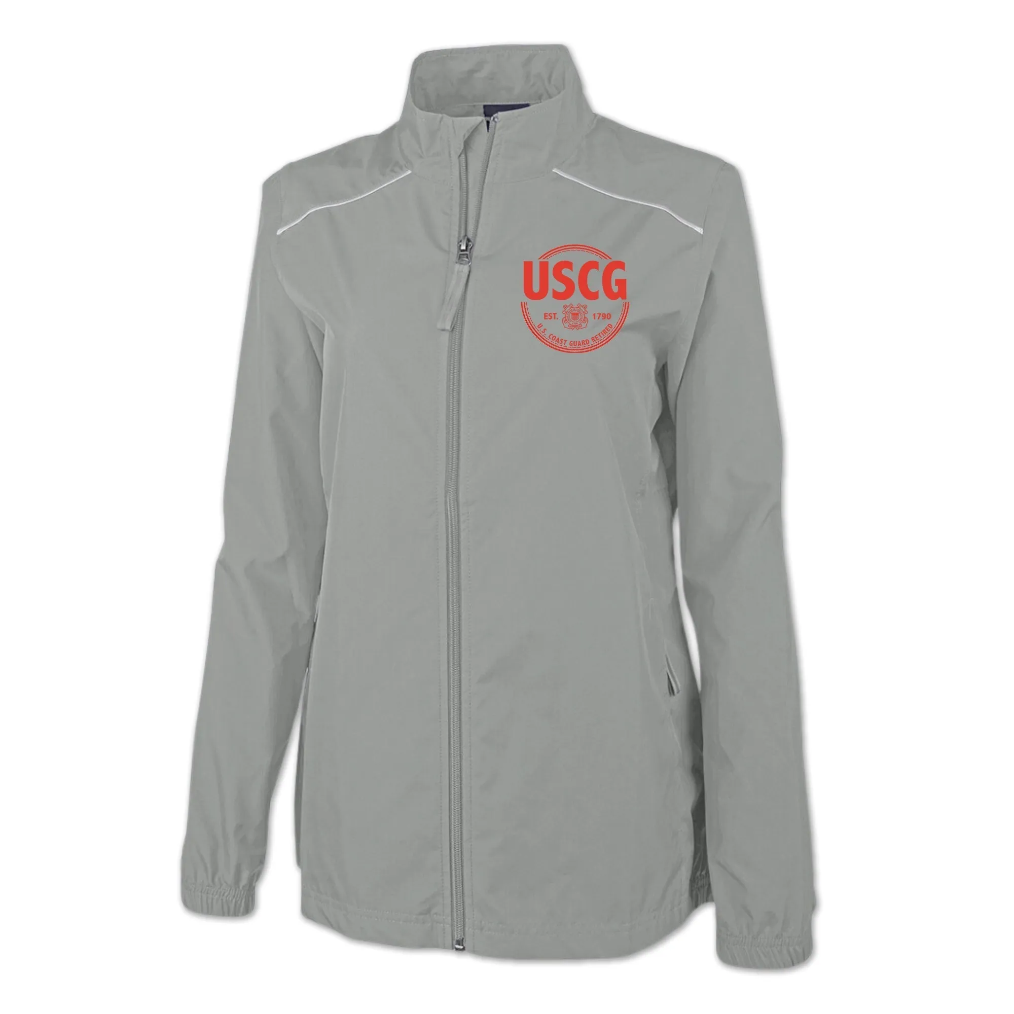 Coast Guard Ladies Retired Pack-N-No Reflective Jacket