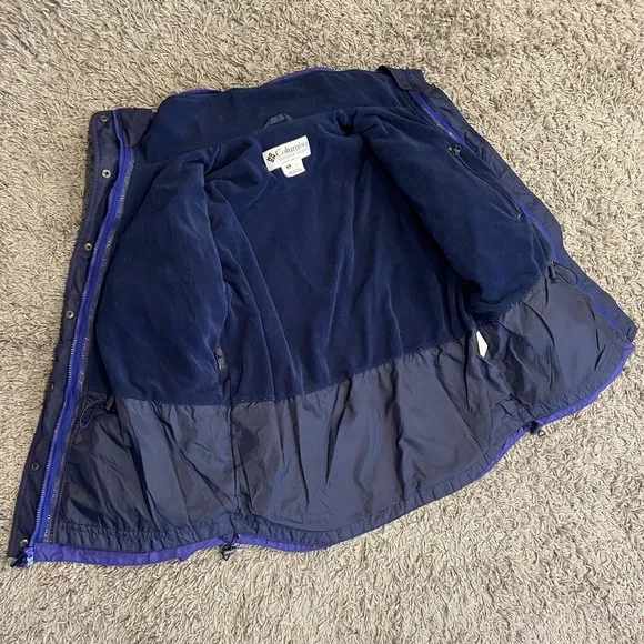 Columbia Women’s Double Whammy  Jacket Purple Size M With Warm Removable Liner